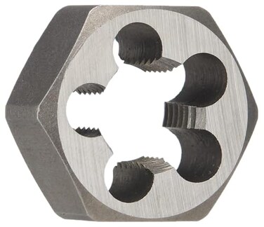 Drill America - DWTHXNPT34 3/4"-14 Carbon Steel Hex NPT Pipe Rethreading Die, DWT Series