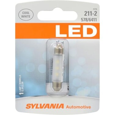 SYLVANIA 211-2 LED Mini Bulb, White, 1 Bulb, Interior Lighting