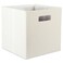 DII Fabric Storage Cube Organizer Bin 13x13x13 Foldable, Off-White