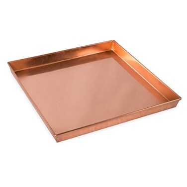 Achla Designs Square Tray, 10", Copper