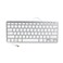 iKKEGOL USB Slim Mini Wired 78 Key Small Super Thin Compact Keyboard for Desktop Laptop PC Win 7 Mac ,White