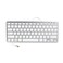 iKKEGOL USB Slim Mini Wired 78 Key Small Super Thin Compact Keyboard for Desktop Laptop PC Win 7 Mac ,White