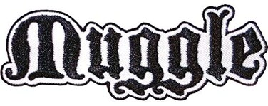 Ata-Boy Harry Potter Muggle Word Iron On Patch