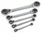 Bahco S4RM Series Reversible Ratchet Spanners Set5 PieceReversible