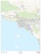 MapSherpa Los Angeles County, California - 36" x 48" Laminated Wall Map