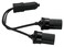 Custom Accessories 70051 12V Twin Plug-in Accessory Socket
