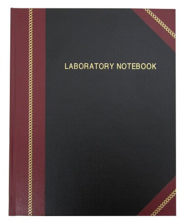 BookFactory Professional Grade Lab Notebook, Hardbound, 96 Pages