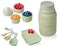Comfify Green Mason Jar Measuring Set“ 4 Cups, 4 Spoons, Spoon Rest