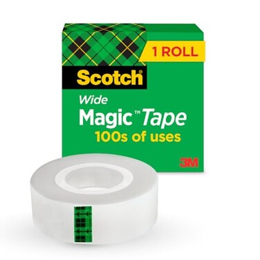 3M Scotch Magic Tape, 1 Roll, 1/2" x 1296