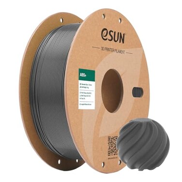 eSUN ABSFilament 1.75mm, 3D Printer Filament ABS Plus, Dimensional Accuracy/- 0.05mm, 1KG Spool ,2.2 LBS3D Printing Filament for 3D Printers, Silver