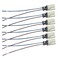Speller 6pcs G9 Base Socket Ceramic Lamp Holder Halogen Lamp Holder with 9" Leads G9 Connector LED Aging Test Lamp Bracket