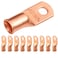 SELTERM 10pcs 2 AWG, 1/4" Stud Heavy Duty Bare Copper Battery Cable Lugs