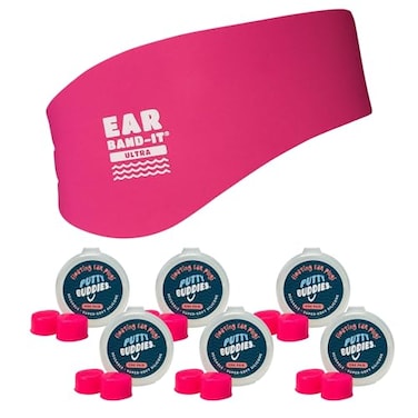Ear Band-It Earvolution Ultra Swim HeadbandFloating Putty Buddies Bundle