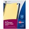 Avery A-Z Dividers for 3 Ring Binders, 25-Tab Set, Pre-Printed Black Leather Tabs, 1 Binder Divider Set ,11350