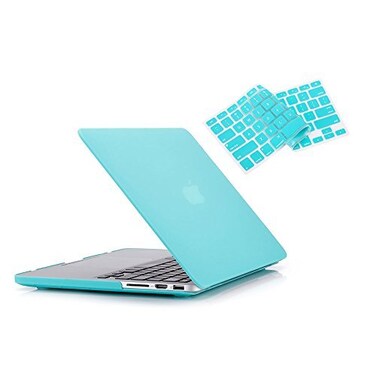 RUBAN Case For MacBook Pro 15 inch ,2015-2012Release A1398, Plastic Hard Case Shell with Keyboard Cover for Old Version MacBook Pro Retina 15 Inch, Turquoise