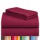 LuxClub Queen Size Sheet Set, CoolingSoft Deep Pocket Bed Sheets, 4PC