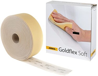 Mirka Goldflex Soft 320 Grit Flexible Foam Hand Sanding Pads, 200 Roll