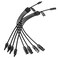 BougeRV Solar Y Branch Connectors Extra Long Solar Panel Parallel Connectors 1 to 4 Solar Cable Wire Plug Tool Kit ,M/FFFF and F/MMMM