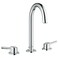 Grohe 2021700A Concetto L-Size 2-Handle 3-Hole Bathroom Faucet - 1.2 GPM, Starlight Chrome
