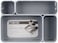 Fusion Advantus Stacking Bins, 4 Compartments, Plastic ,37592
