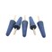 TEMO 5p Mounted Stone Point Blue Abrasive Grinding, 1" Diameter, 1/4" Shank