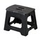 Vigar Compact Step Stool Foldable, 10-1/2-inch Step Stools for Adults up to 330 Pound, Lightweight Stool, Non-Slip Folding Step Stool, Black