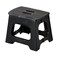 Vigar Compact Step Stool Foldable, 10-1/2-inch Step Stools for Adults up to 330 Pound, Lightweight Stool, Non-Slip Folding Step Stool, Black