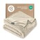 Bare Home Fleece Blanket Luxury Microplush ,Throw, Oyster