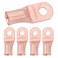 SELTERM 5pcs 2/0 AWG 5/16" Stud Heavy Duty Bare Copper Battery Wire Lugs
