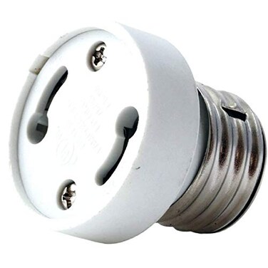parts express ,Pack of 2E26/E27 to GU24 Adapter Converter - E26/E27 Edison Screw to GU24 Bayonet Base Bulb Socket