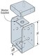 Simpson Strong-Tie ,4 Count ABU44/ABU44Z 4 x 4 Adjustable Post Base