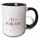3dRose Eid Mubarak - Happy Eid Blessing After 11oz Two-Tone Black Mug