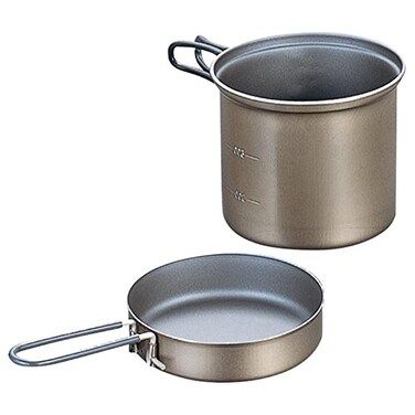 Evernew Titanium Non-Stick Deep Pot 0.9 L Handle - ECA402