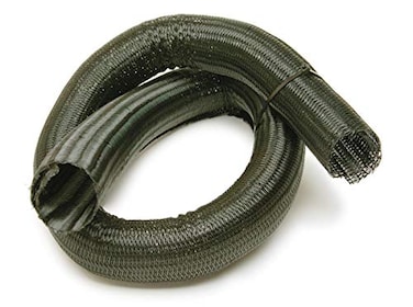 Painless Performance 70904 PowerBraid Split Braided Sleeving, 2" Diameter, 4' Length, Black