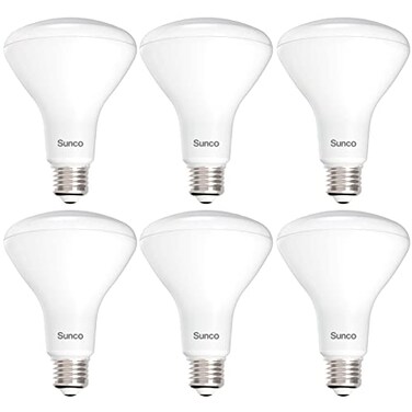 Sunco Lighting Sunco BR30 LED Bulb Flood Light, E26, 11W=65W, 5000K Daylight, 6 Pack