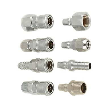 Hilitand 8pcs 1/2" Air Hose Coupler Pneumatic Plug Socket Air Compressor Hose Quick Connector Set