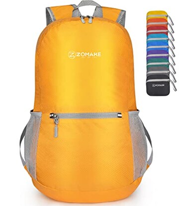 ZOMAKE Lightweight Packable Backpack, Foldable Small Travel Day Pack 20L
