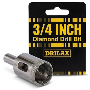 Drilax 3/4 Inch Diamond Drill Bit Hole Saw for TileQuartz
