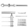 Muzata 10Pack Cable Railing Hardware Swage Threaded Stud Tensioner CR23