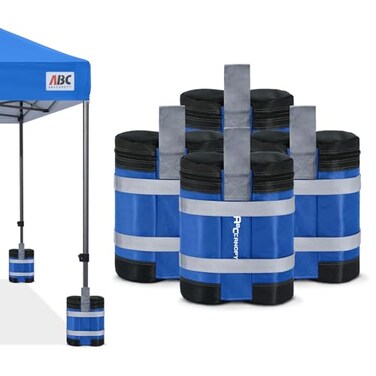 ABCCANOPY Canopy Sandbags for Instant Shelters, 140lb,Blue