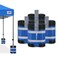 ABCCANOPY Canopy Sandbags for Instant Shelters, 140lb,Blue