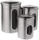 Fox Run Stainless Steel Canister Set For Kitchen Counter, 3 Container Set