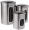 Fox Run Stainless Steel Canister Set For Kitchen Counter, 3 Container Set