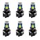WLJH 6Pack White Dash Lights PC74 Twist Locket Socket Wedge T5 LED Bulb 37 74 2721 3030SMD Dashboard Instrument Cluster Bulbs,Plug and Play