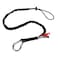 Ergodyne - 19002 Squids 3100 Tool Lanyard with Single Carabiner and Adjustable Loop End, Standard Length, Black