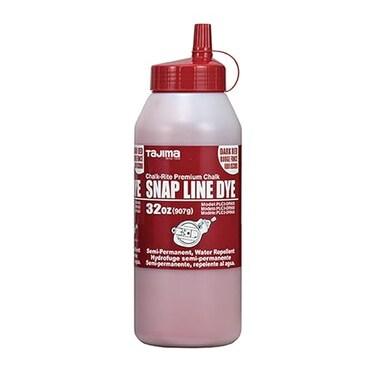 Tajima Marking Chalk, Dark Red Semi Permanent Dye, 32 oz