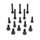 CAMVATE M4 Threaded Screw Pack ,15 pcs,M4X8mm,M4X10mm,M4X22mm- 1955