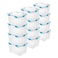 Sterilite Gasket Storage Box with Lids for HomeOffice, 80 Quart, 12-Pack