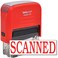 MaxMark Scanned Self Inking Rubber Stamp with Red Ink