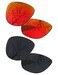 ToughAsNails 2 Pair Polarized Lens Replacement for Oakley Frogskins BlackFire Orange